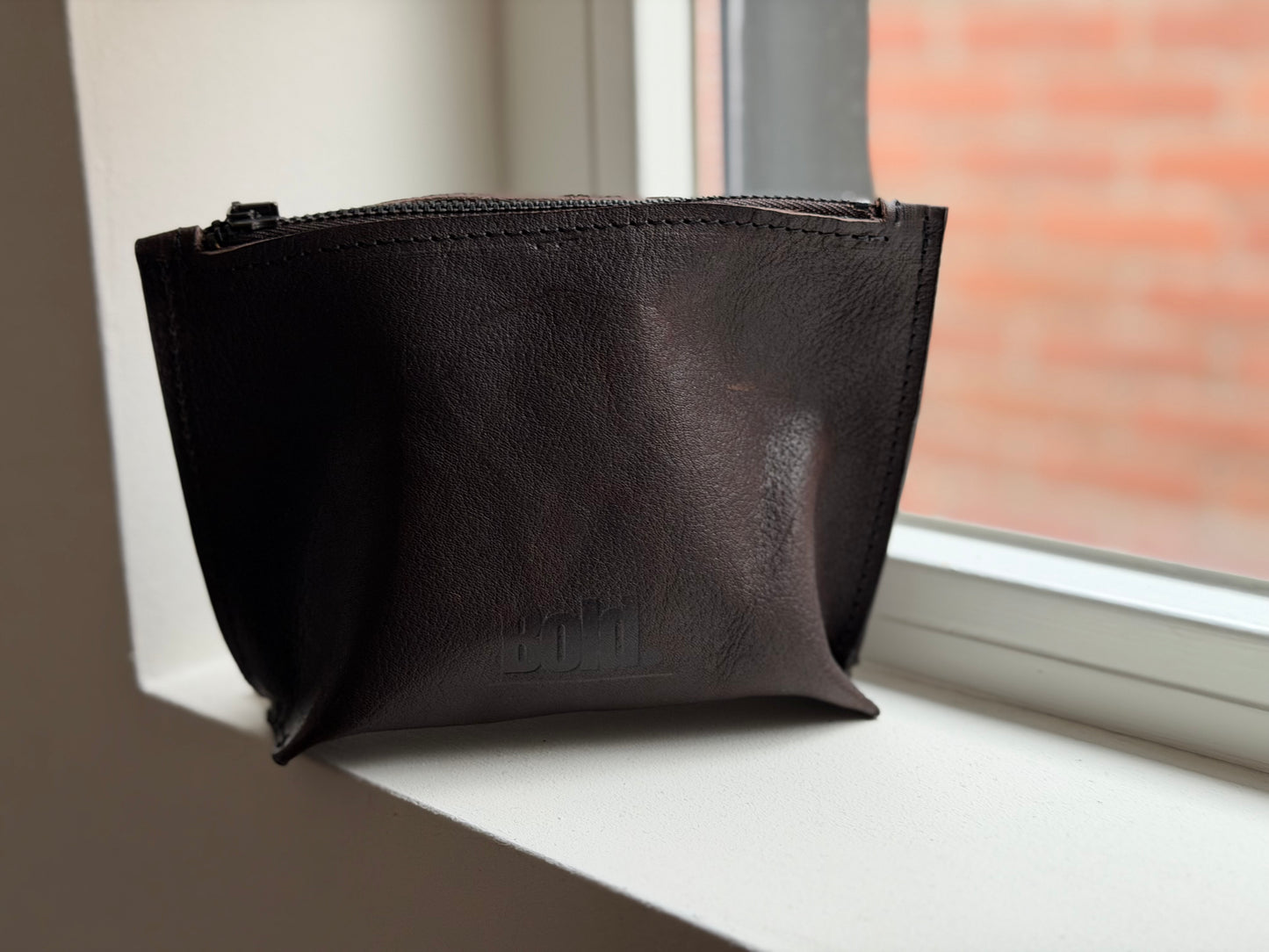 Make-up tas COCO - Mini (S) - Geleefd choco bruin
