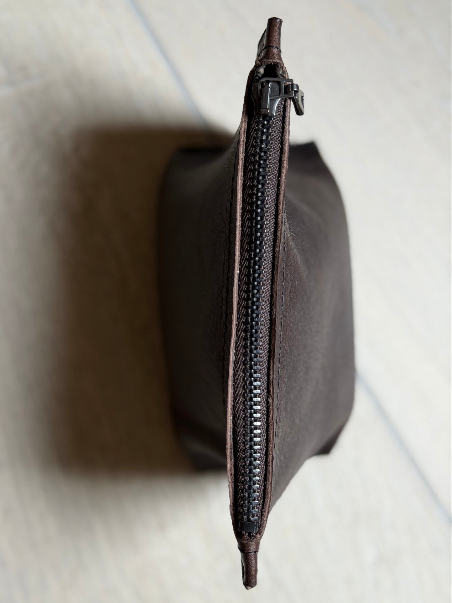 Make-up tas COCO - Mini (S) - Geleefd choco bruin