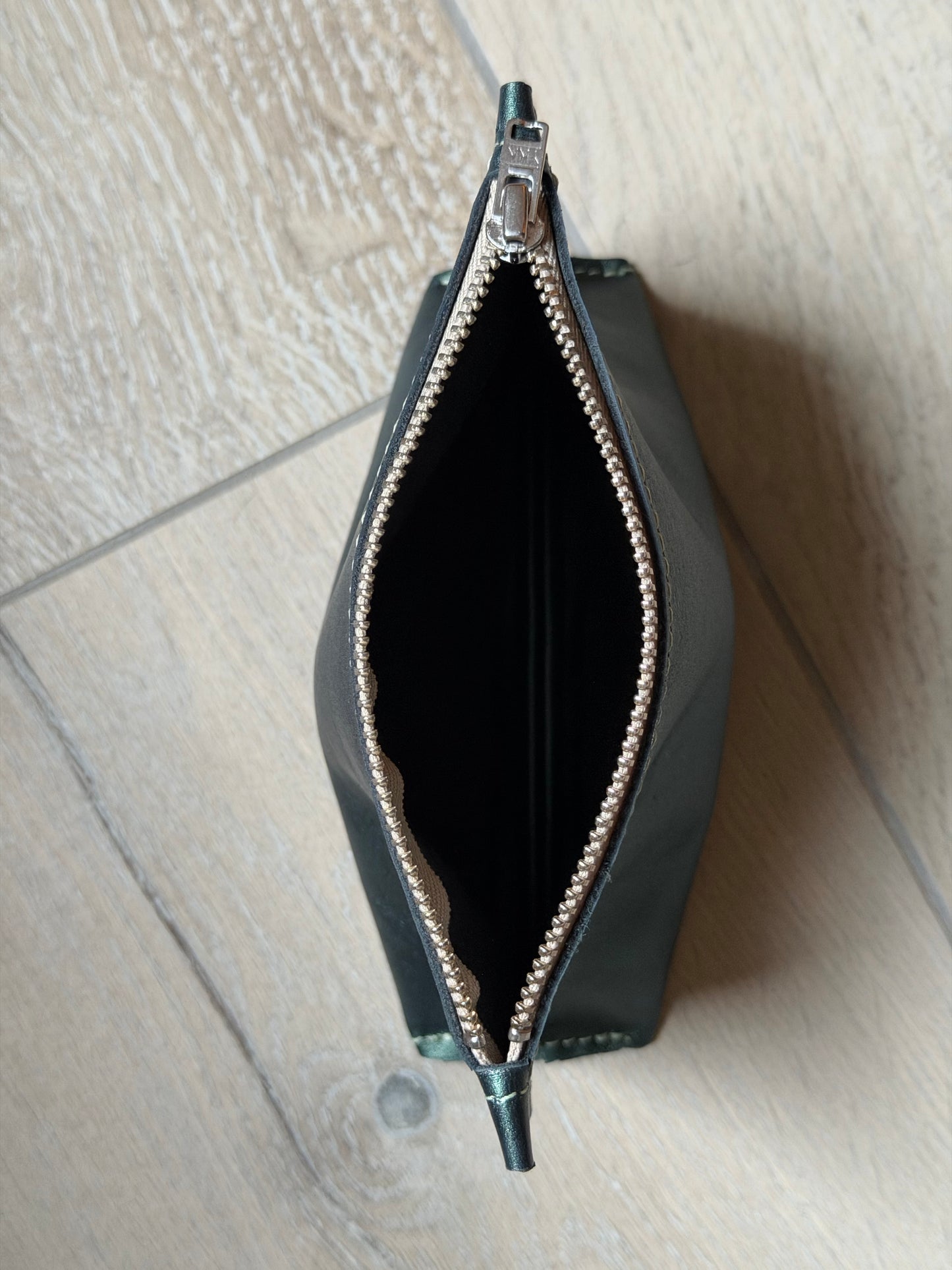 Make-up tas COCO - Mini (S) - Metallic groen