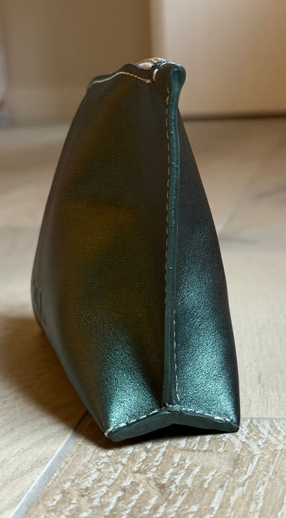 Make-up tas COCO - Mini (S) - Metallic groen